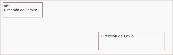 Como poner la direccion en un sobre